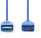 Nedis CCGP61500BU10 - USB A naar USB 2.0 micro - 100cm - Blauw
