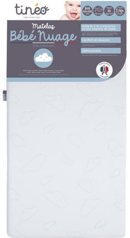 TINO NUAGE matras - Afneembare hoes - 60x120x10 cm