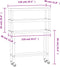 vidaXL - Keukenwerktafel - met - bovenschap - 110x30x150 - cm - roestvrij - staal