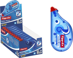 Tipp-Ex Pocket Mouse - Correctiemiddelen - Correctieroller 10 meter - met beschermkap - doos van 10 stuks