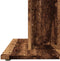 vidaXL - Eettafel - 80x80x75 - cm - bewerkt - hout - oud - houtkleurig