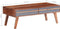 vidaXL - Salontafel - 110x50x40 - cm - massief - hout - grijs