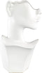 PTMD Jolie White ceramic pot elegant woman shape L