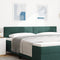 vidaXL - Hoofdbord - met - knopen - in - donkergroen - 200 - cm - van - fluweel