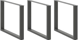 vidaXL - Eettafelpoten - 2 - st - U-vormig - 100x(72-73) - cm - staal - antraciet