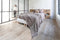 Tiseco - Deken SAHARA - plaid met franjes - bedsprei - 250x260 cm - Zand