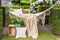 Tiseco - Deken SAHARA - plaid met franjes - boho - 130x160 cm - Zand