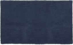 Tiseco Home Studio - Badmat RIVA - - 100% katoen - antislip - Rechthoek - 60x100 cm - Blue signa