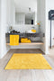 Tiseco Home Studio - Badmat RIVA - - 100% katoen - antislip - Rechthoek - 60x100 cm - Yellow sunflower