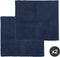 Tiseco Home Studio - Badmat RIVA - SET/2 - 100% katoen - antislip - Vierkant - 60x60 cm - Blue signa