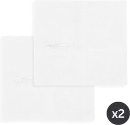 Tiseco Home Studio - Badmat RIVA - SET/2 - 100% katoen - antislip - Vierkant - 60x60 cm - Wit