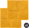 Tiseco Home Studio - Badmat RIVA - SET/2 - 100% katoen - antislip - Vierkant - 60x60 cm - Yellow sunflower