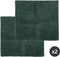 Tiseco Home Studio - Badmat RIVA - SET/2 - 100% katoen - antislip - Vierkant - 60x60 cm - Donkergroen