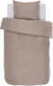 Tiseco Home Studio - Dekbedovertrek IRIS - 100% katoen - eenpersoons - 140x200 cm - Taupe