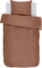Tiseco Home Studio - Dekbedovertrek IRIS - 100% katoen - eenpersoons - 140x200 cm - Chestnut