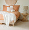 Tiseco Home Studio - Dekbedovertrek IRIS - 100% katoen - eenpersoons - 140x200 cm - Roest