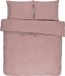 Tiseco Home Studio - Dekbedovertrek IRIS - 100% katoen - tweepersoons - 220x240 cm - Mauve
