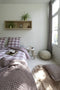 Tiseco Home Studio - Dekbedovertrek IRIS - 100% katoen - tweepersoons - 220x240 cm - Mauve
