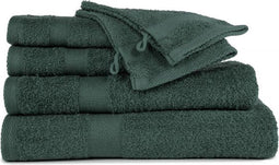 TISECO HOME STUDIO - Gastendoek RIVA - SET/10 - 100% katoen - 450 g/m² - 100% katoen - superzacht en zeer absorberend - 30x50 cm - donkergroen