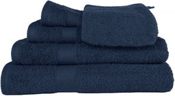 TISECO HOME STUDIO - Gastendoek RIVA - SET/10 - 100% katoen - 450 g/m² - 100% katoen - superzacht en zeer absorberend - 30x50 cm - Blue signa