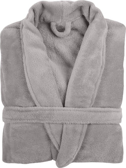 TISECO HOME STUDIO - Kamerjas - MICROFLANNEL COSY - L/XL - 100% polyester - Lichtgrijs