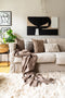 Tiseco Home Studio - Kussen (gevuld) SAHARA CONTRAST - 45x45 cm - Taupe