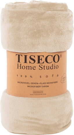 Tiseco Home Studio - Plaid COSY - microflannel - 220 g/m² - 150x200 cm - Ivoor