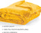 Tiseco Home Studio - Plaid COSY - microflannel - 220 g/m² - 150x200 cm - Yellow sunflower