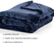 Tiseco Home Studio - Plaid COSY - microflannel - 220 g/m² - 150x200 cm - Blue signa