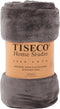 Tiseco Home Studio - Plaid COSY - microflannel - 220 g/m² - 180x220 cm - Grijs