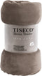Tiseco Home Studio - Plaid COSY - microflannel - 220 g/m² - 240x220 cm - Taupe