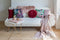 Tiseco Home Studio - Plaid FLOCK - polyester - met franjes - super zacht - 130x170 cm - roze