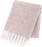 Tiseco Home Studio - Plaid FLOCK - polyester - met franjes - super zacht - 130x170 cm - roze