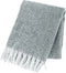 Tiseco Home Studio - Plaid FLOCK - polyester - met franjes - super zacht - 130x170 cm - grijs