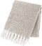 Tiseco Home Studio - Plaid FLOCK - polyester - met franjes - super zacht - 130x170 cm - taupe