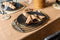 Tiseco Home Studio - Servet MYRNA - SET/6 - 100% katoen - Gemakkelijk onderhoud, tijdloze elegantie - 50x70 cm - Indiantan