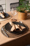 Tiseco Home Studio - Servet MYRNA - SET/6 - 100% katoen - Gemakkelijk onderhoud, tijdloze elegantie - 50x70 cm - Ivoor