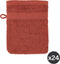 TISECO HOME STUDIO - Washand RIVA - SET/24 - 100% katoen - 450 g/m² - met ophanglus - 100% katoen - superzacht en zeer absorberend - 15x21 cm - Terra
