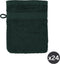 TISECO HOME STUDIO - Washand RIVA - SET/24 - 100% katoen - 450 g/m² - met ophanglus - 100% katoen - superzacht en zeer absorberend - 15x21 cm - Donkergroen