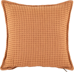 Tiseco - Kussen (gevuld) HONEYCOMB - Vierkant - 45x45 cm - Indiantan