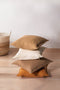 Tiseco - Kussen (gevuld) HONEYCOMB - Vierkant - 45x45 cm - Zand