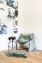 Tiseco - Vloerkleed - imitatie schapenvacht - 60x90 cm - Groen