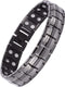 Titanium Magnetische Armband Heren, Polsband Titanium Magnetische Armbanden Sterke Magneten met Gratis Link+Removal Tool (3500 Gauss)