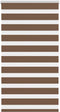vidaXL - Zebra - rolgordijn - 90x150 - cm - stofbreedte - 85,9 - cm - polyester - bruin