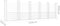 vidaXL - Schanskorf - U-vormig - met - 6 - palen - 620x20x200 - cm - ijzer