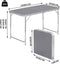 WOLTU CPT8122sg - Inklapbare kampeertafel - Hoogte verstelbaar 60 x 120 cm - Grijs