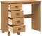 vidaXL - Bureau - 'ASKIM'met - lades - 95x40x75 - cm - massief - vurenhout
