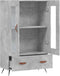 vidaXL - Hoge - kast - 69,5x31x115 - cm - bewerkt - hout - betongrijs