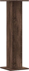 vidaXL - Speakerstandaards - 2 - st - 30x30x95 - cm - bewerkt - hout - bruin - eiken