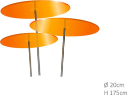 3 stuks! Zonnevanger Oranje groot 175x20 cm